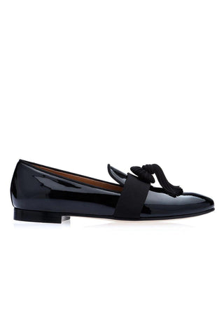 SUPERGLAMOUROUS Agadir Black Patent Formal Loafers (SPGM1029)-AmbrogioShoes