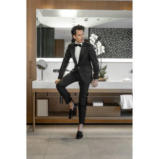 SUPERGLAMOUROUS Agadir Men's Shoes Black Patent Leather Formal Loafers (SPGM1029)-AmbrogioShoes