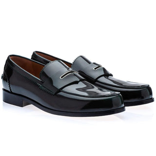SUPERGLAMOUROUS Balmoral Men's Shoes Polished Leather Penny Loafers (SPGM1271)-AmbrogioShoes