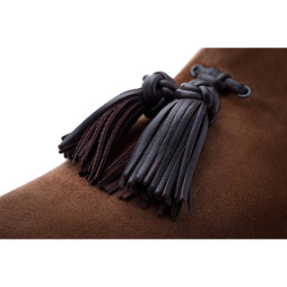 SUPERGLAMOUROUS Brent Softy Men's Shoes Cigar Suede Leather Rope Tassels Sneakers (SPGM1083)-AmbrogioShoes