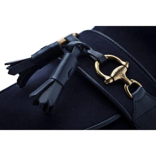 SUPERGLAMOUROUS Bruno Velukid Navy Suede Tassel Loafers (SPGMS1061)-AmbrogioShoes