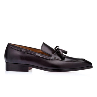 Super Glamourous Dalton Vintage Men's Shoes Cocoa Calf-Skin Leather Slip-On Loafers (SPGM1063)-AmbrogioShoes