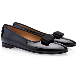 Super Glamourous Grandbal Men's Shoes Black Patent Leather Pump Loafers (SPGM1043)-AmbrogioShoes