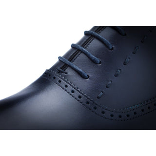 SUPERGLAMOUROUS Masterclass Radica Men's Shoes Navy Calf-Skin Leather Lace-Up Oxfords (SPGM1086)-AmbrogioShoes