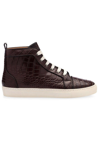 SUPERGLAMOUROUS Maxime Mississippi Exotic Alligator Skin High-Top Sneakers (SPGM1104)-AmbrogioShoes