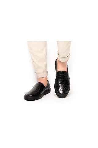 SUPERGLAMOUROUS Maxime Mississippi Exotic Alligator Skate Sneakers (SPGM1106)-AmbrogioShoes