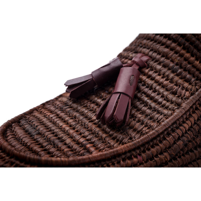 SUPERGLAMOUROUS Melilla Rafia Men's Shoes Brown Fabric Tassel Loafers (SPGM1157)-AmbrogioShoes