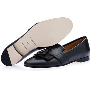 SUPERGLAMOUROUS Romeo Toledo Calf-Skin Leather Tassels Loafers (SPGM1051)-AmbrogioShoes