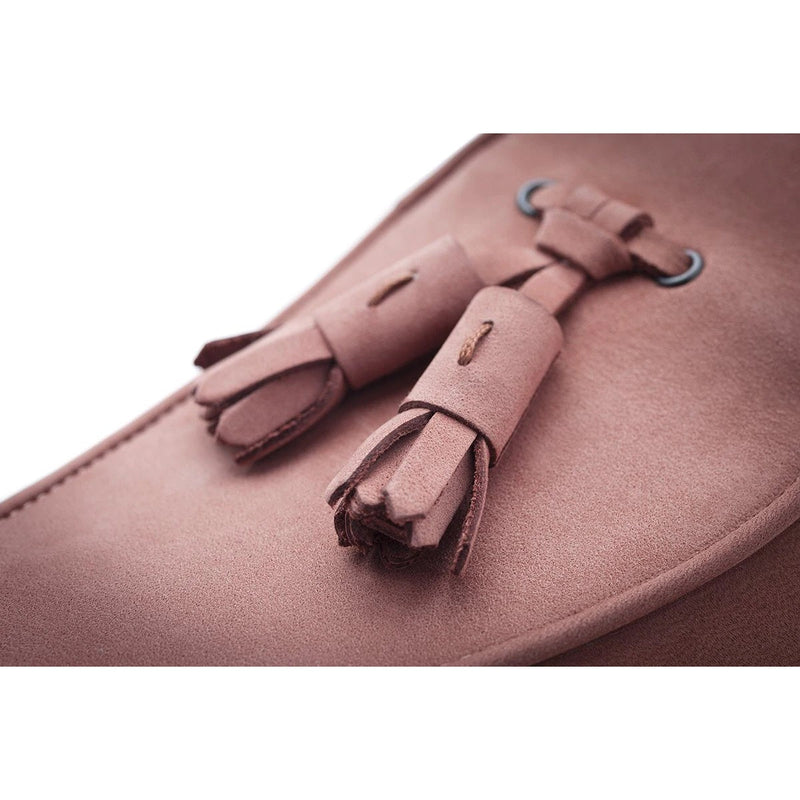 Super Glamourous Tangerine 2 Men's Shoes Crepe Nubuck Leather Belgian Loafers (SPGM1066)-AmbrogioShoes