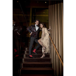 SUPERGLAMOUROUS Tangerine 7 Satin / Patent Belgian Loafers-AmbrogioShoes