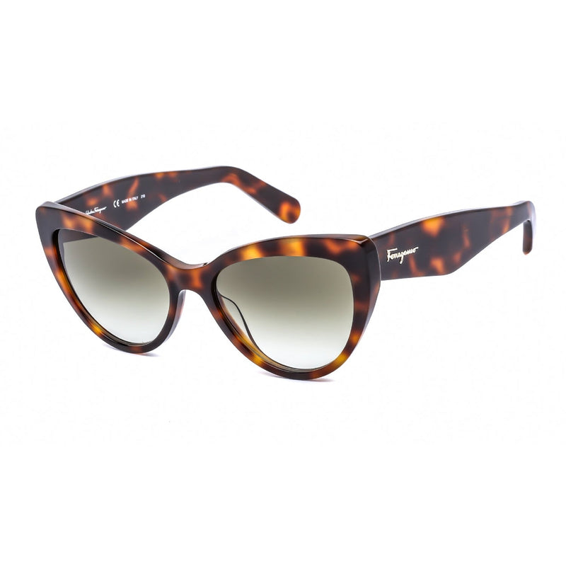 Salvatore Ferragamo SF930S Sunglasses Classic Tortoise / Green Gradient-AmbrogioShoes