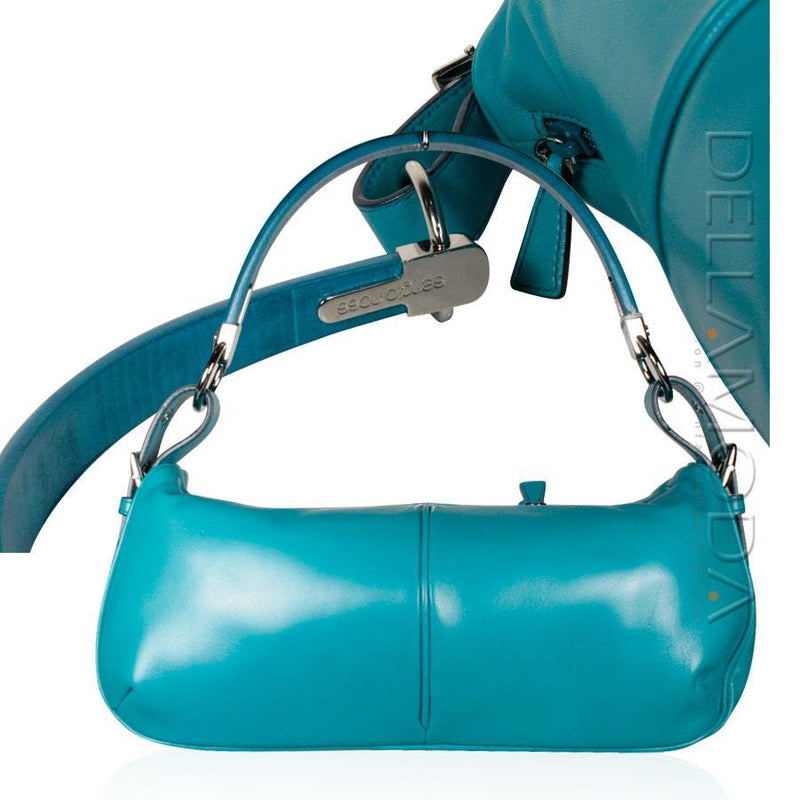 Sergio Rossi handbag Turquoise Leather Hobo bag (SR1100)-AmbrogioShoes