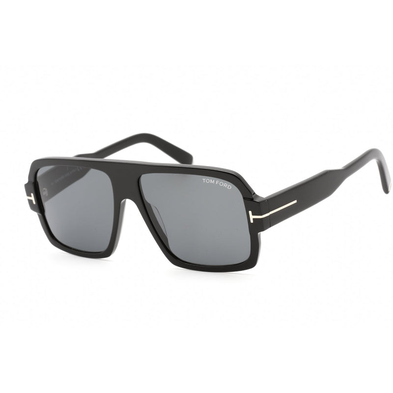 Tom Ford Camden FT0933 Sunglasses Shiny Black / Smoke Men's (S)-AmbrogioShoes