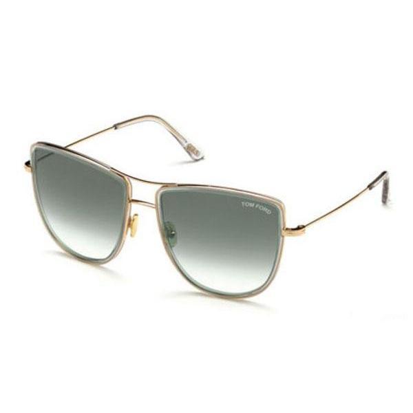 Tom Ford FT0759 Women's Sunglasses Shiny Rose Gold / Gradient Smoke-AmbrogioShoes