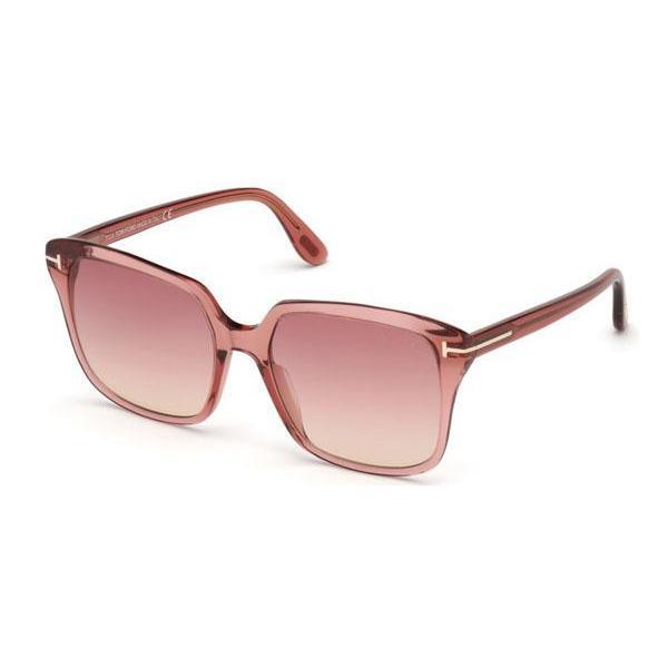 Tom Ford FT0788 Sunglasses Shiny Pink / Gradient Bordeaux-AmbrogioShoes
