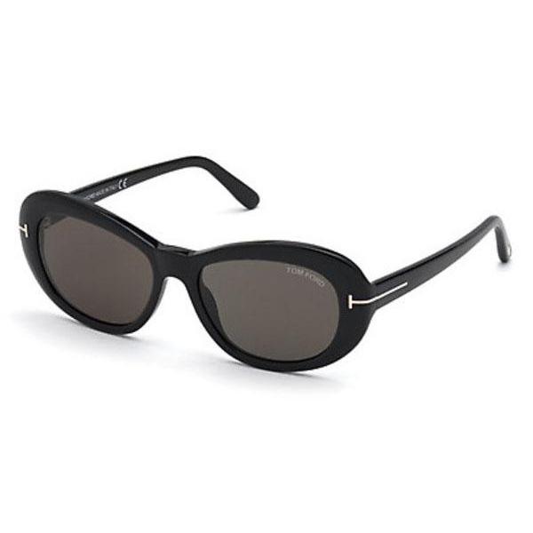 Tom Ford FT0819 Sunglasses Shiny Black / Smoke-AmbrogioShoes
