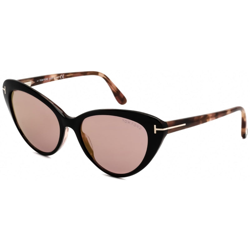 Tom Ford FT0869 Sunglasses Black/other / Gradient or Mirror Violet-AmbrogioShoes