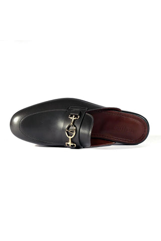Valentino 19700/M Gray Calf-Skin Leather Slipper Mules (VAL1001)-AmbrogioShoes