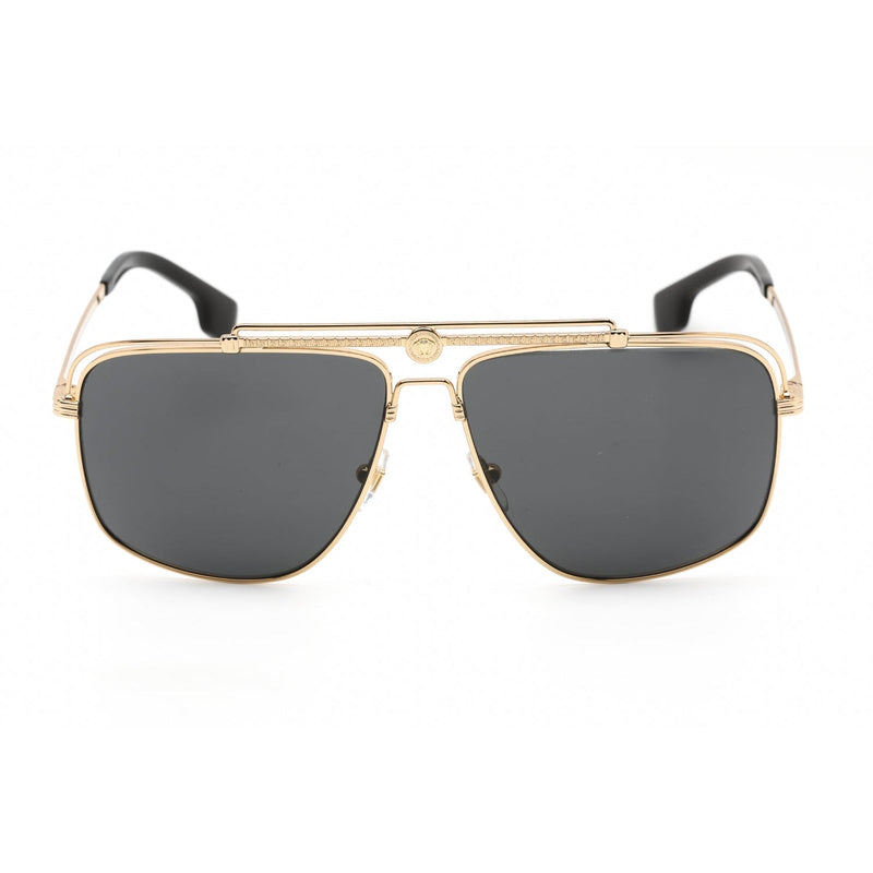 Versace 0VE2242 Sunglasses Gold/Dark Grey-AmbrogioShoes