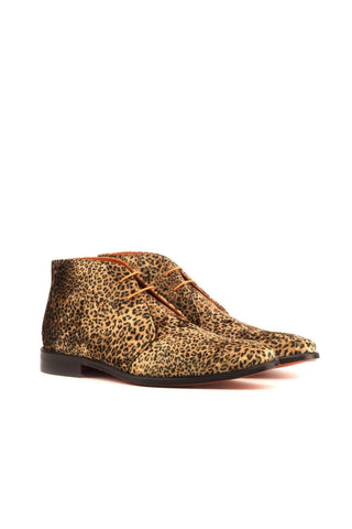 Ambrogio Multi-Color Leopard Sartorial / Suede Chukka Boots (AMB1370)-AmbrogioShoes