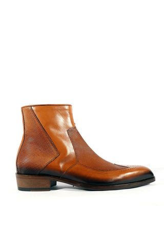 Jo Ghost 2516 Leather Wingtip Ankle Boot-AmbrogioShoes