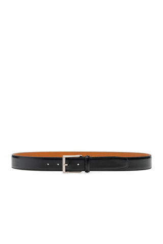 Magnanni 1177 Viento Men's Wind Black Patina Calf-Skin Leather Belt (MAGB1006)-AmbrogioShoes