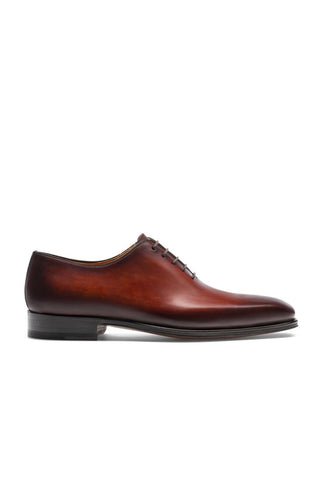 Magnanni 20702 Crucero Cognac Calf-Skin Leather Whole-cut Oxfords (MAGS1045)-AmbrogioShoes