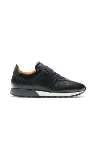 Magnanni 23961 Arco Black Leather Casual Sneakers (MAGS1103)-AmbrogioShoes
