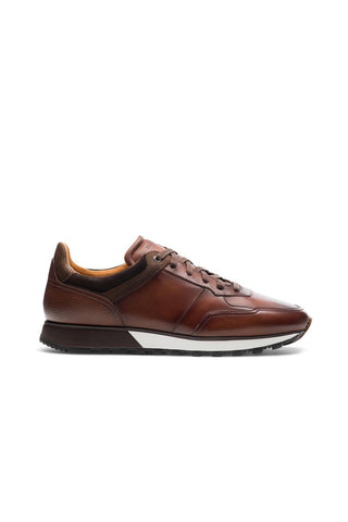Magnanni 23961 Arco Medium Brown Suede / Calf-Skin Leather Casual Sneakers (MAGS1081)-AmbrogioShoes