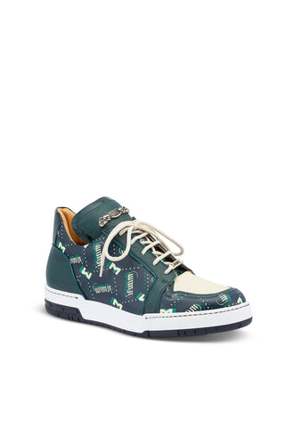Mauri 8440 Crown Exotic Crocodile Skin / Nappa / Patent Sneakers (MA5450)-AmbrogioShoes